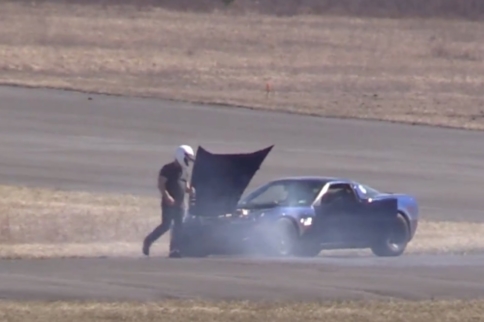 Video: Supercharged C6 Z06 Catches Fire After Half-Mile Run